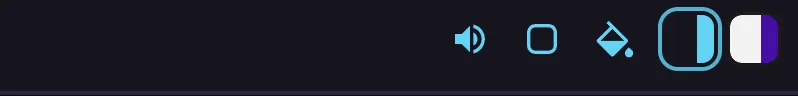 New settings menu - theme expanded